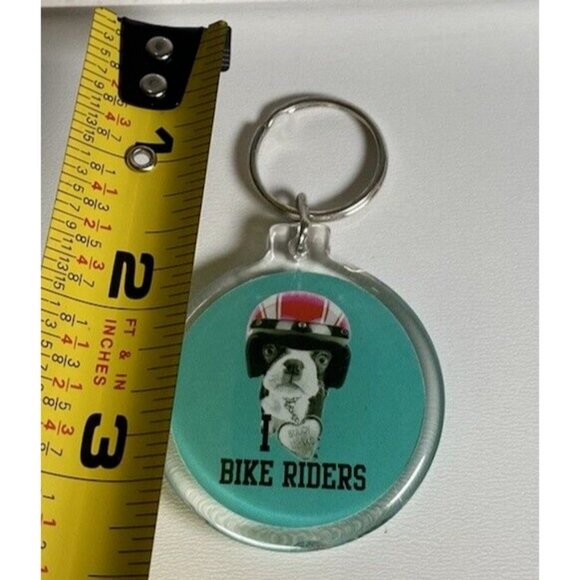 Dog Keychain i love bike riders - Picture 2 of 4